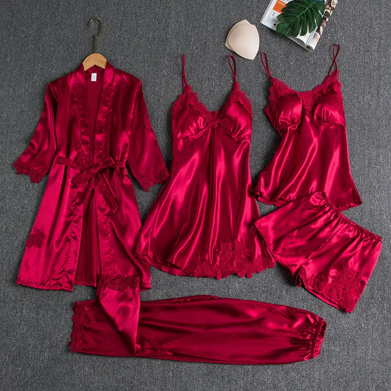 Helene | Conjunto de Pijamas de 5 Peças - Image 2