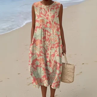 Estrela - Vestido Floral Retro