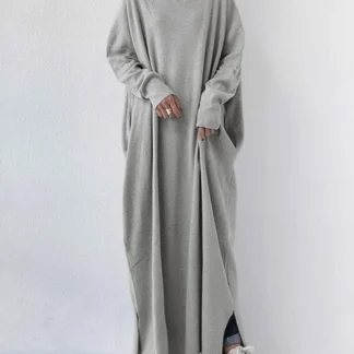 Laluna® | Vestido moderno de manga comprida e decote em V