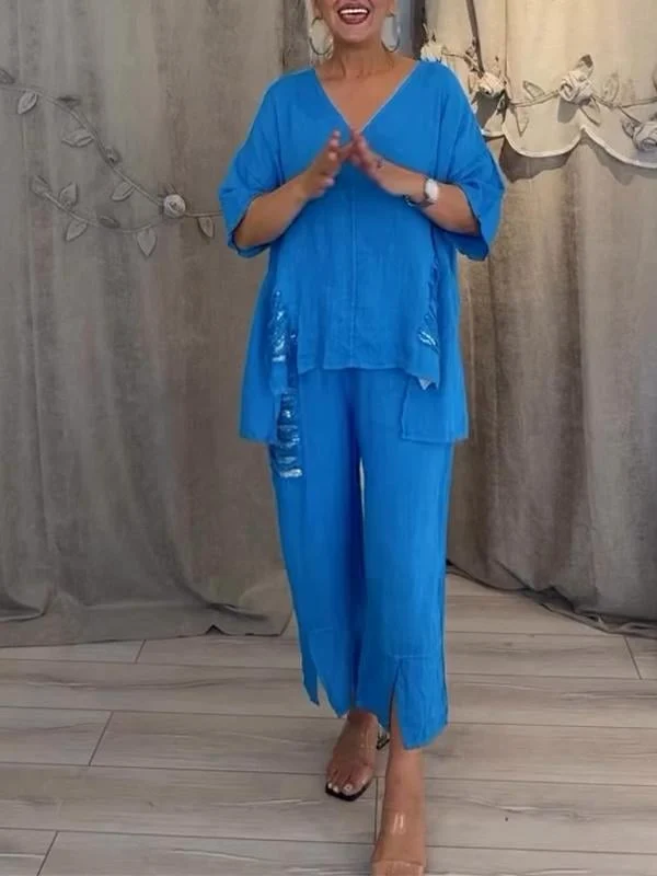 BIANCA | Conjunto de verão de duas peças com elegância sem esforço e conforto fluido para dias ensolarados - Image 6