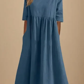 Minea - Vestido de algodão arejado