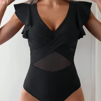 Moda Lusitana - Maiô Elegante com Recorte