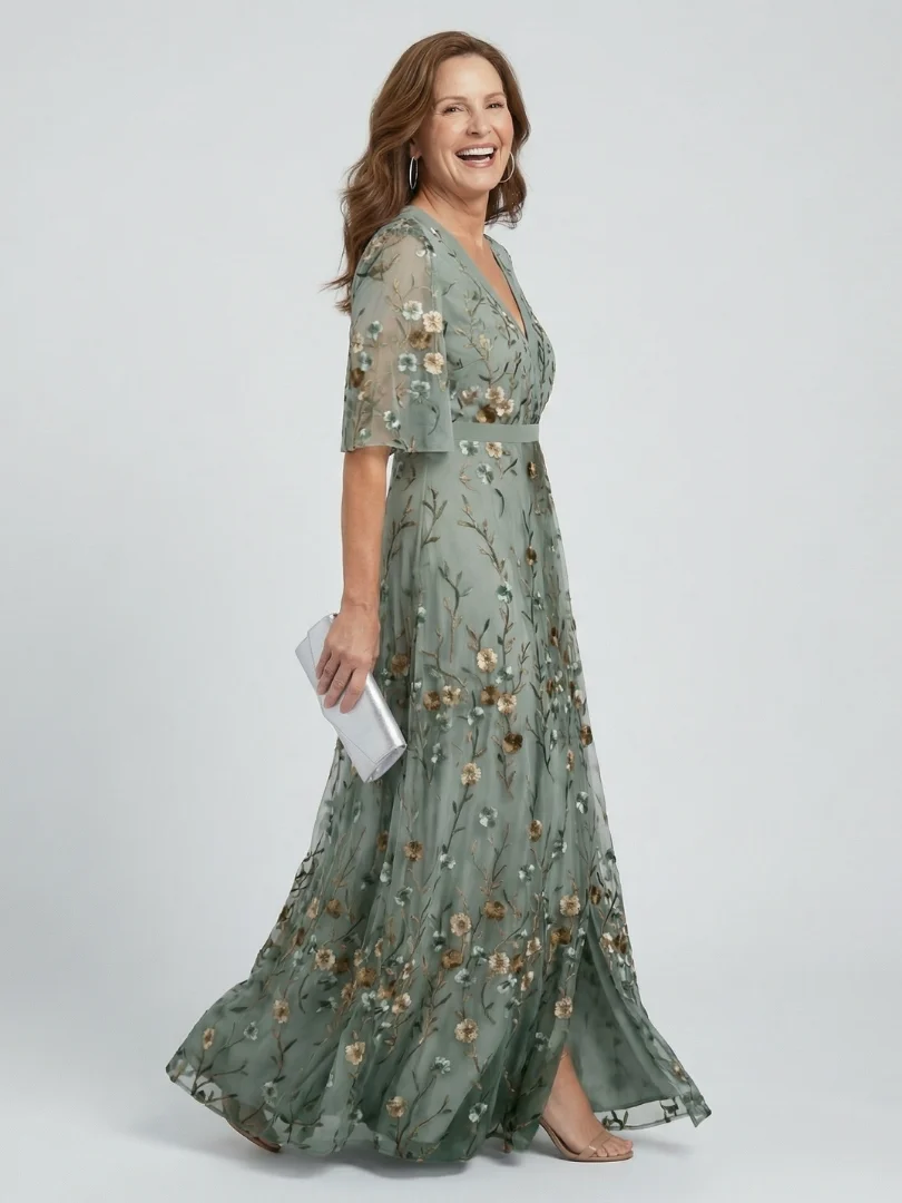 Moda Lusitana - Vestido Maxi Flutuante Floral - Image 3