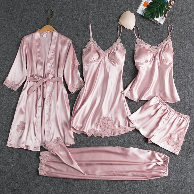 Helene | Conjunto de Pijamas de 5 Peças - Image 7