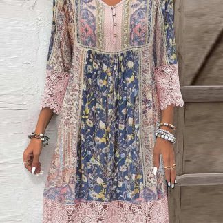 Mirabel | Vestido Boho com Detalhes em Renda