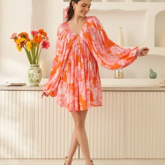 Moda Lusitana - Vestido Nyra Laranja
