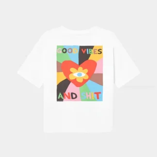 DEDICATED - T-SHIRT VADSTENA GOOD VIBES - White