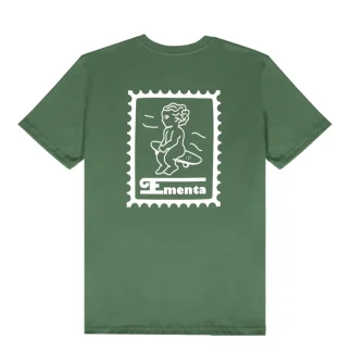 EMENTA - IKON STAMP T-SHIRT - Green/White