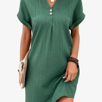 Emilia - Vestido estiloso com efeito barriga lisonjeiro
