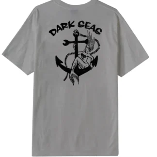 DARK SEAS - JOYRIDE BASIC POCKET T-SHIRT - HEATHER GREY