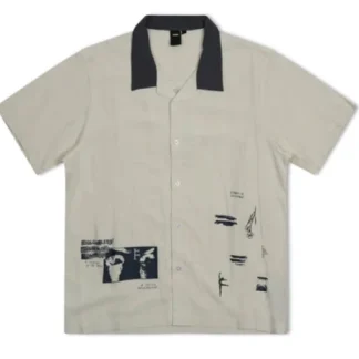 FORMER - MARILYN SHIFTING SS SHIRT - BONE STEEL