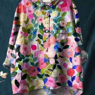 Elise™ | Blusa Floral Clássica