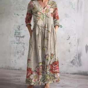 Aisling™ - Vestido de verão elegante em alta qualidade com padrão floral