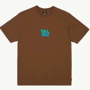 AFENDS - PSYCHEDELIC- RETRO GRAPHIC T-SHIRT - TOFFEE