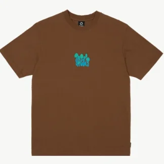 AFENDS - PSYCHEDELIC- RETRO GRAPHIC T-SHIRT - TOFFEE