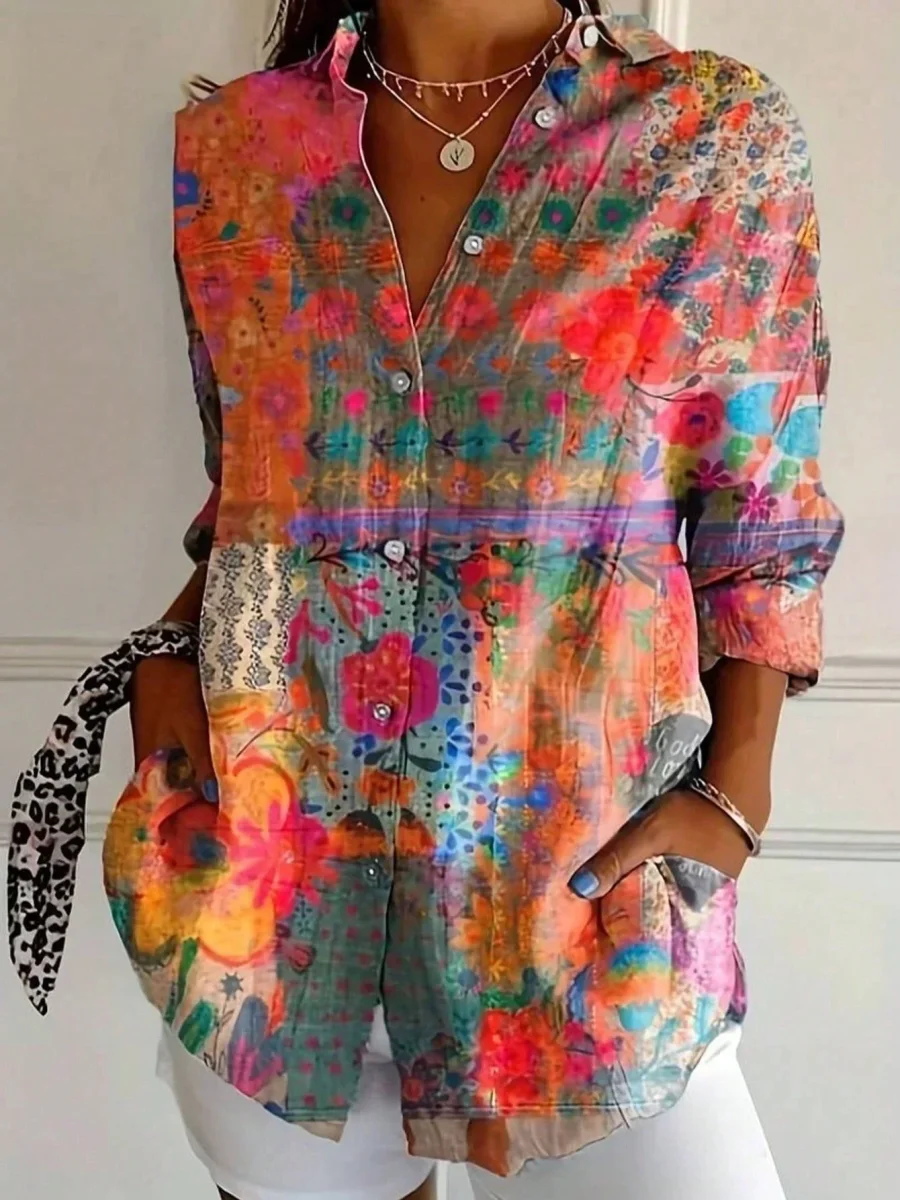 Annika | Blusa colorida com estampa divertida - Image 3