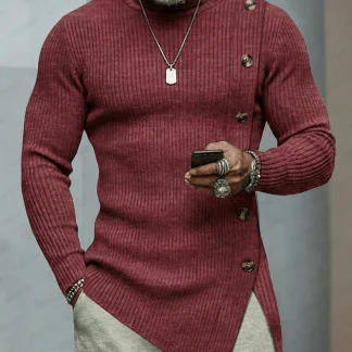 Moda Lusitana - Camisola Masculina Elegante com Botões