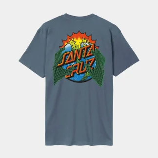 SANTA CRUZ - KENDALL END OF THE DOT T-SHIRT - Storm Grey