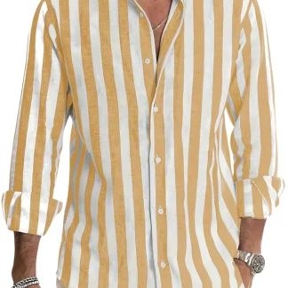 Camisa de verão às riscas