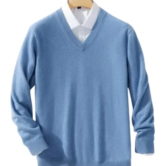 Camisola elegante com decote em V