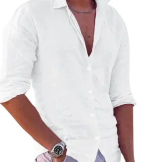 Camisa casual de linho