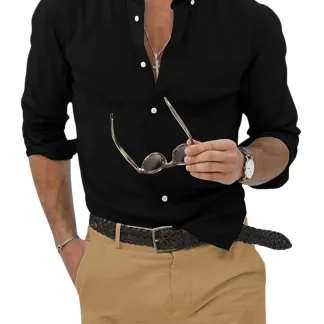 Camisa sem rugas para homem