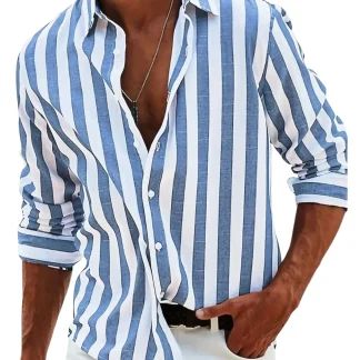 Camisa de riscas elegante