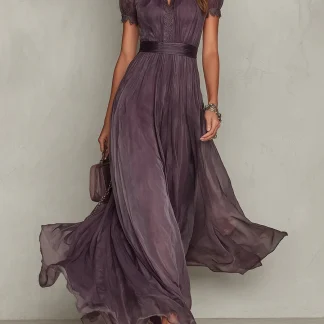 Moda Lusitana - Vestido Longo com Estilo Clássico