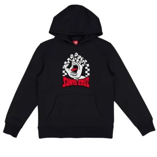 SANTA CRUZ - Youth Check Gateway Hand Front Hood - Black