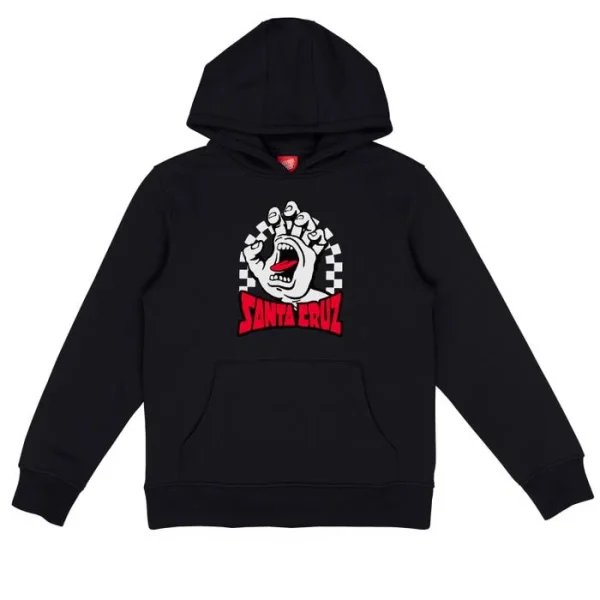 SANTA CRUZ - Youth Check Gateway Hand Front Hood - Black