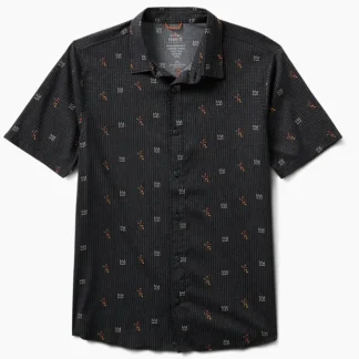 ROARK - Bless Up Breathable Stretch Shirt - Basquiat / Black