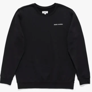 BANKS JOURNAL - LABEL CREW STANDARD FLEECE - BLACK