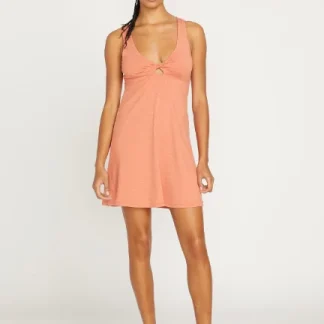 VOLCOM DESERT BUNNIE DRESS - TERRA COTTA