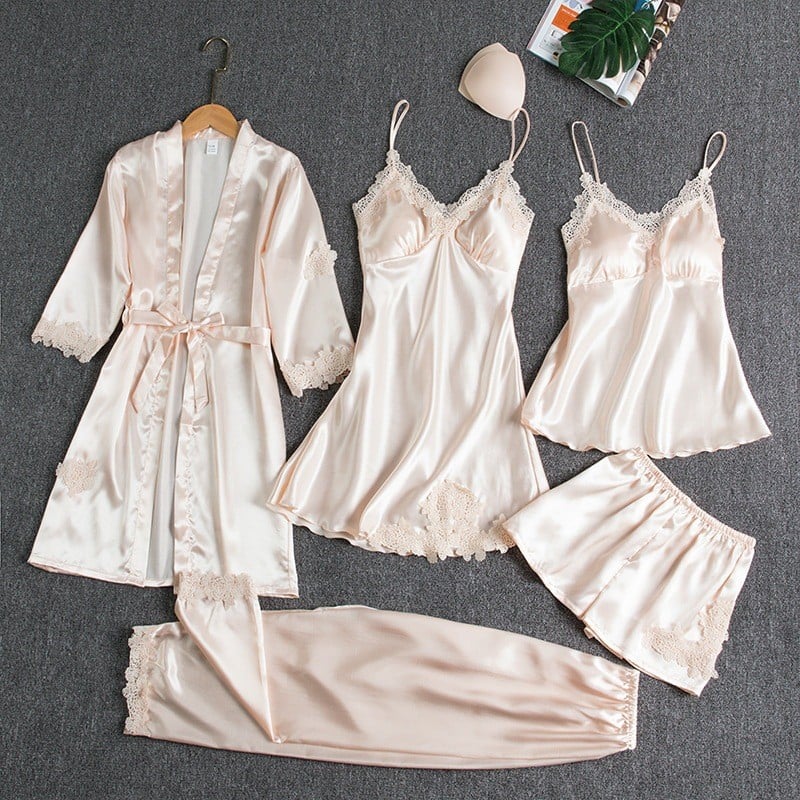 Helene | Conjunto de Pijamas de 5 Peças - Image 6