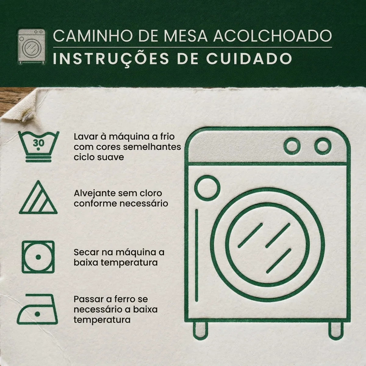 Caminho de Mesa Acolchoado Luz dos Belém - Image 8