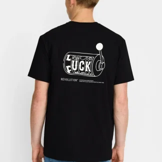 REVOLUTION - PRINTED TEE 1458 FUC - Black
