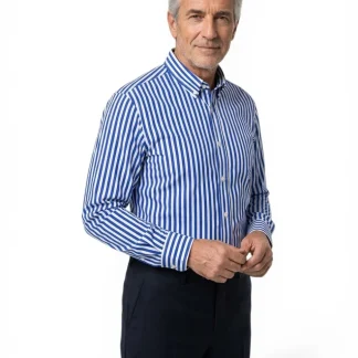Moda Lusitana - Camisa Elegante com Riscas
