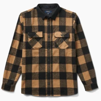 ROARK - Nordsman Long Sleeve Flannel - Dark Khaki