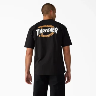 DICKIES X THRASHER GRAPHIC T-SHIRT - Black