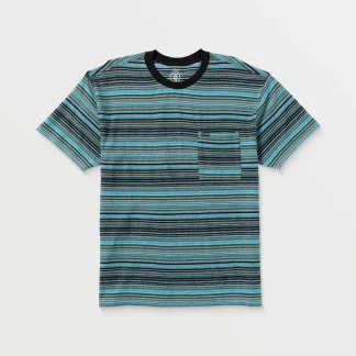 VOLCOM - SLIDE STONE T-SHIRT - Dark Black Heather